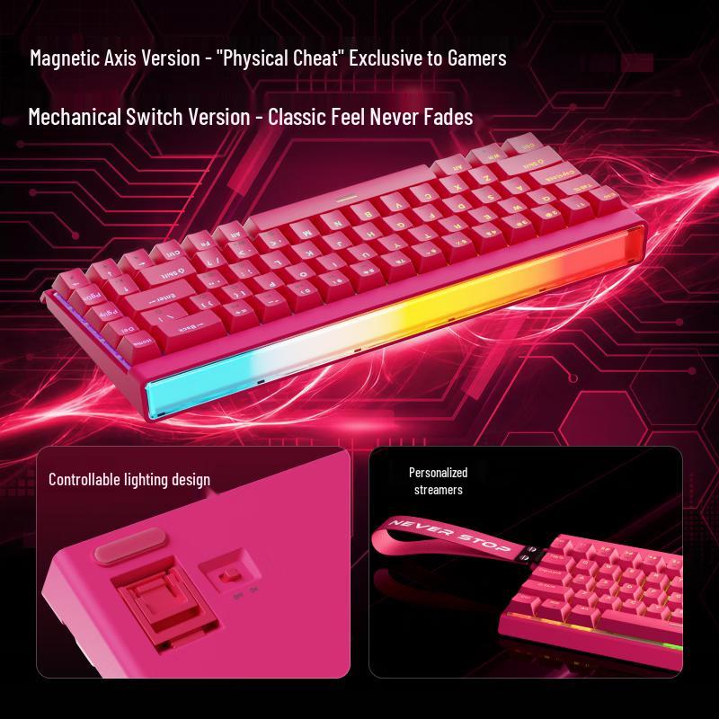 DK68 Wired RGB Mechanical Keyboard with Magnetic Switches