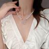 Retro High-End Clavicle Necklace 2023: Luxurious Light Design for Women