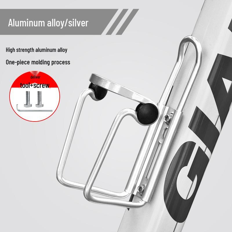 Universal Aluminum Bike Water Bottle Holder for Road & Mountain One Size