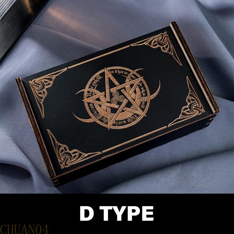 A1A2 Push Pull Tarot Cards Storage Box Portable Card Container Astrologys Trinkets Box Divination Card Storage Case