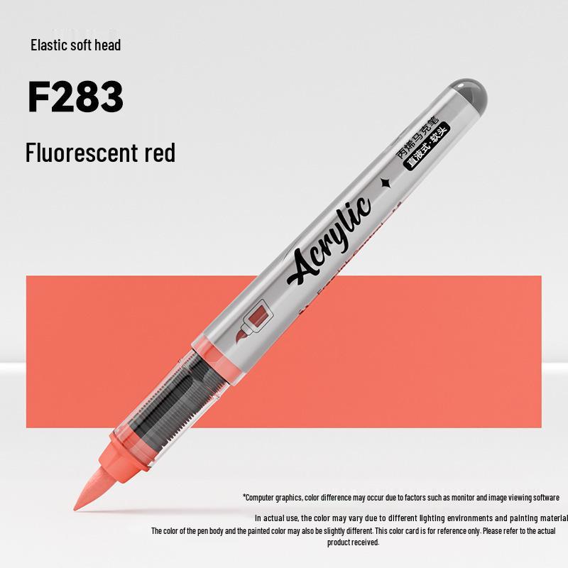 Jinzhi Liquid Acrylic Marker Pen - Soft Tip, Opaque, Large Capacity, Stackable Colors