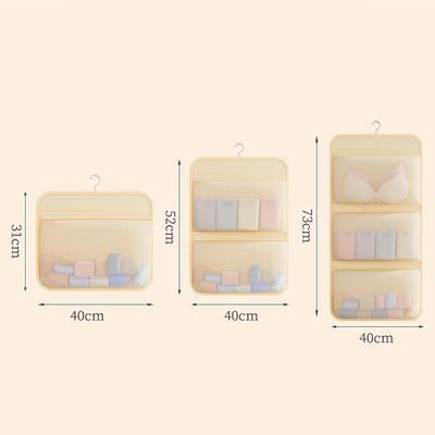 1pcs Sock Storage Tools Dormitory Wardrobe Underwear Hanging Bag Hanging Mesh Bag Bedside Organizer Storage Bag