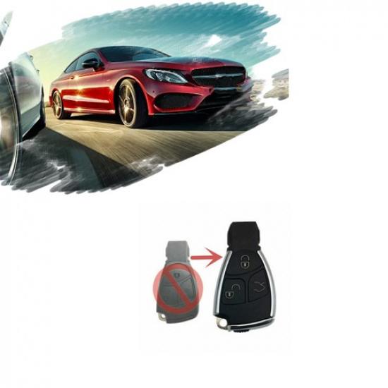 

Black Remote 3 Button Key Shell Fob Fit For Mercedes B C E Class SLK CLK W