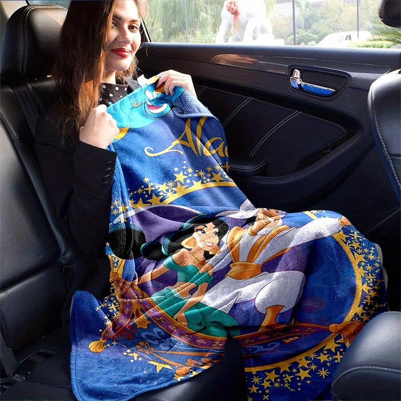 1pc, Disney Aladdin Flying Carpet Throw Blanket Perfect for Home Decor, Couch Cover, Outdoor Use, Gifts, Soft Blanket for Bedroom, Living