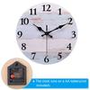 10 Inch Wooden Wall Clock Quartz Silent Non-Ticking Round Wall Clocks Retro Decoration For Home Living Room Bedroom Bathroom