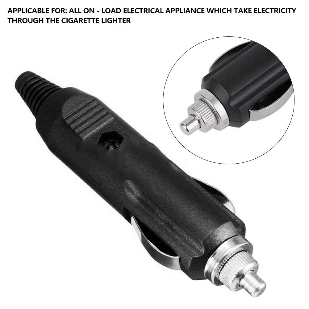 Universal 12V 24V Car Interior Cigarette Lighter Plug Male LED Socket Plug Connector Adapter Car Cigarette Lighter Accessories