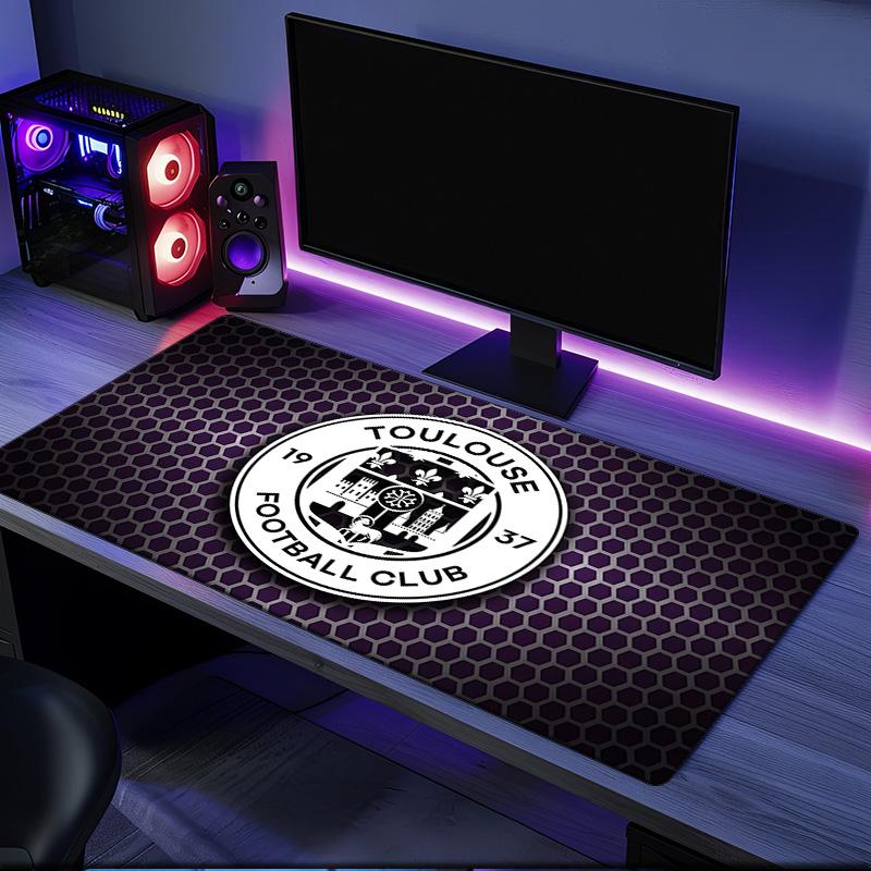 Toul-ouse Crest Design Mouse Pad, Rubber Base, Mouse Pad for Gamers and Office Use, Gaming Desk , Easy To Clean Mat Christmas fan gifts