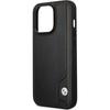 Pouzdro pro iPhone 14 Pro Max BMW Hardcase Kožené Černé
