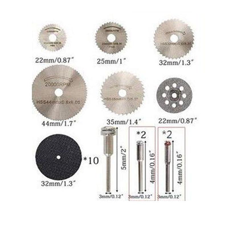 Power Drill Circular Saw Blade Set - High-Speed Steel Thin Cutting Disc for Woodworking and Electric Grinder