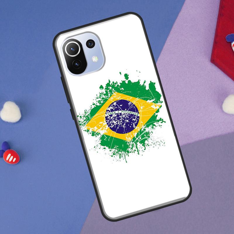 Cover Bandiera Brasiliana del Brasile per Xiaomi 14 Ultra 13 11T 12T 13T 14T Pro POCO X6 X7 Pro X3 X5 F3 F5 F6 M6 Pro Custodia