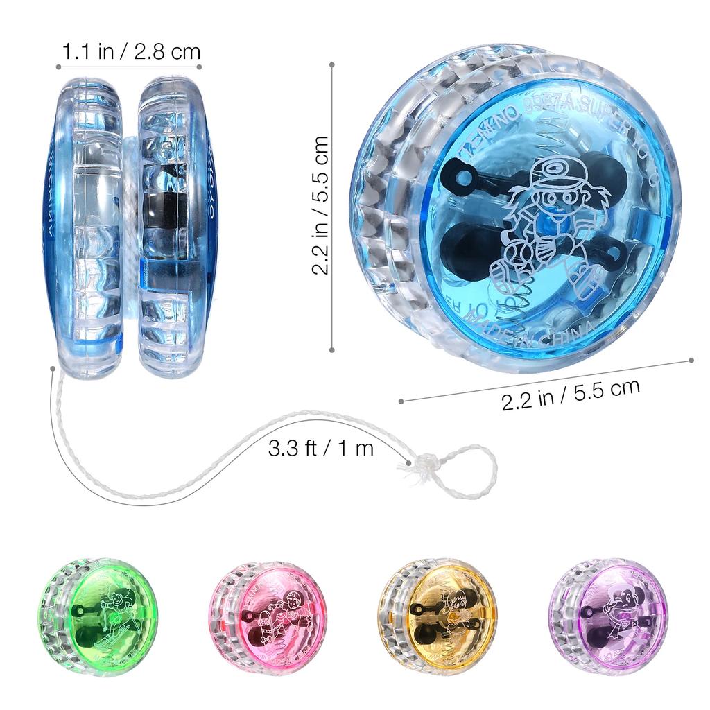 3/10 Pcs Led Glow Fun Yo-Yo - Kids Birthday Party Favors, Wedding Guest Gift, Carnival Prizes,  Bonus Booty Bag