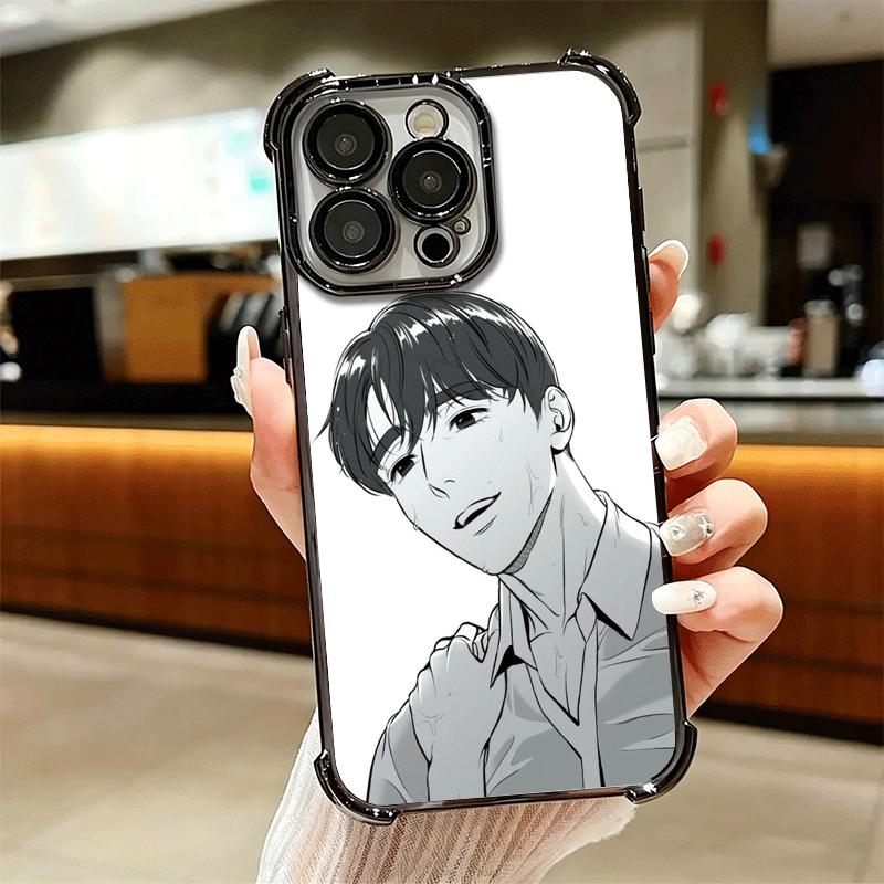 B-J A-Alex Anime Soft Phone Case For iPhone 15 16 17 Air 14 Pro Max 16E Plus 13 12 Mini Plating Anti-Fall Fundas