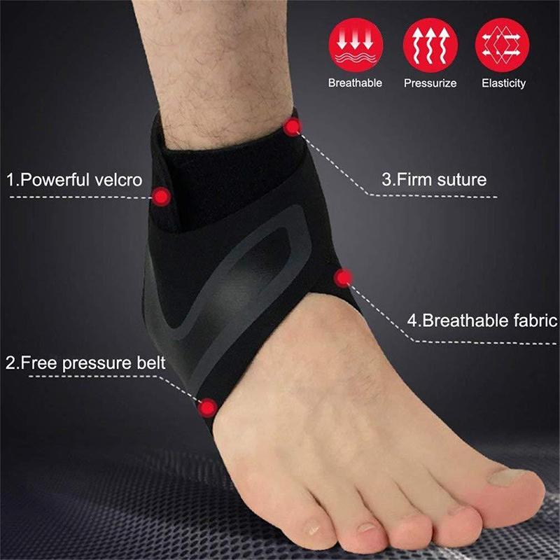 1 Sets Sport Ankle Stabilizer Brace Compression Ankle Support Tendon Pain Relief Strap Foot Sprain Injury Wraps Running Basketball