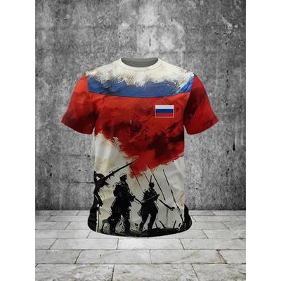T Shirt for Mens Print Short Sleeve Top 3D Casual Street Man's T-shirt Oversized Tee Shirt Men Vintage Clothing Shirt