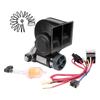 Electrical Loud Air Horn with Easy DIY Setup in Minutes, Waterproof ABS and Alloy Material for 500 Meter Warning Signals