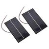 2 יחידות פאנל סולארי עם כבל 1W 6V פאנל טעינה סולארי מסיליקון פולי-קריסטליני לטלפון סלולרי
