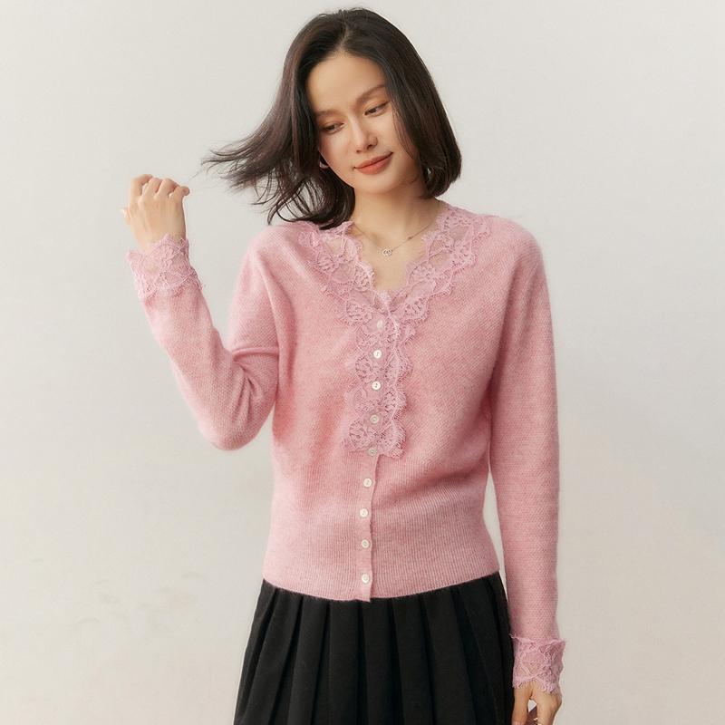 Qinghe 100% Czysty Kaszmir Sweter Damski - Ultra Miękki Luksusowy Zimowy Pulower