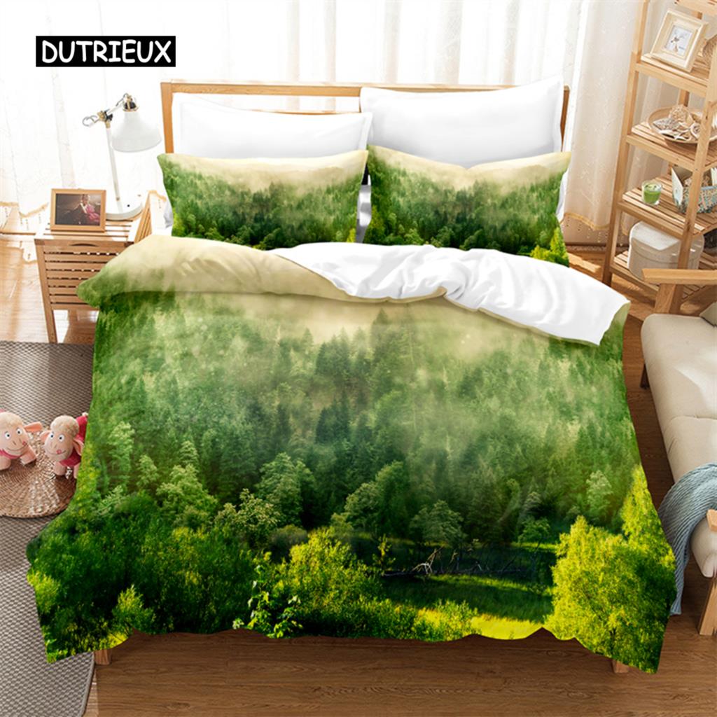 Cactus and Woods Bedding Set Duvet Cover Set 3d Bedding Digital Printing Bed Linen Queen Size Bedding Set Fashion Design