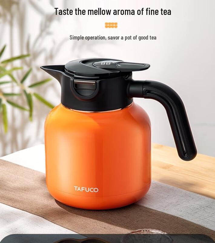 TAFUCO Ceramic Lined Stainless Steel Insulated Thermos Pot