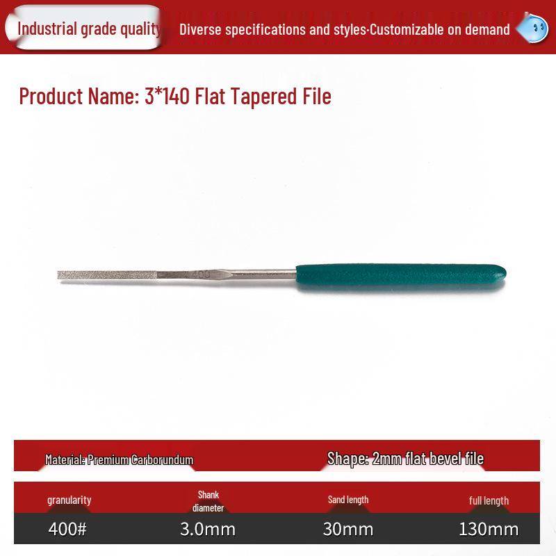Lin Guang Diamantlegierung Feile PTF-10, 3x140mm Flachschrägfeile
