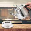 1.5L Stainless Steel Tea Pot Coffee Pot With Removable Filter Durable Hot Water Kettle For Loose Leaf Tea Home Restaurant Teawar