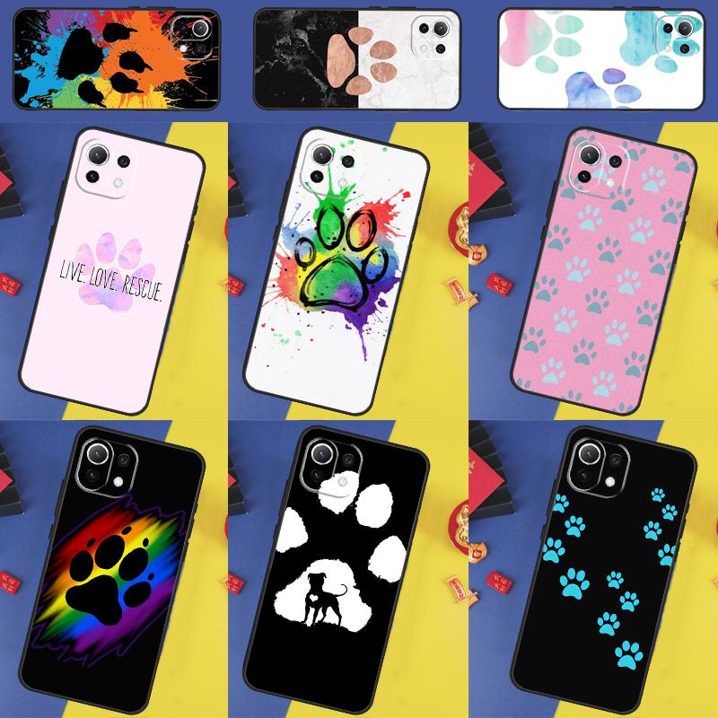 Cat Dog Paw Design Case For Xiaomi 13T 11T 12T 14T Pro 13 14 15 Ultra POCO X7 Pro X3 X5 X6 F5 F6 M6 Pro Cover