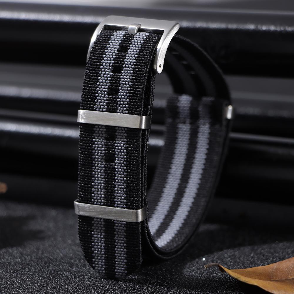 Nylon Watch Strap 18mm 20mm 22mm for Omega Military Sports Fabric Bands Elastic High-density Woven Wristband for Seiko Bracelet
