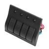 Rocker Switch Panel 12V 24V 4 Gang LED Plastic IP68 Waterproof Overload Protector 2x10A 2x15A for