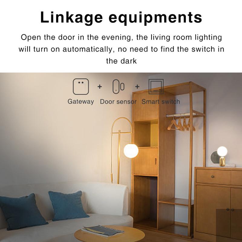 Tuya Zigbee Door Window Sensor Open Closed Detector Smart Home Security Protection Detector Smart Life APP Work With The Gateway