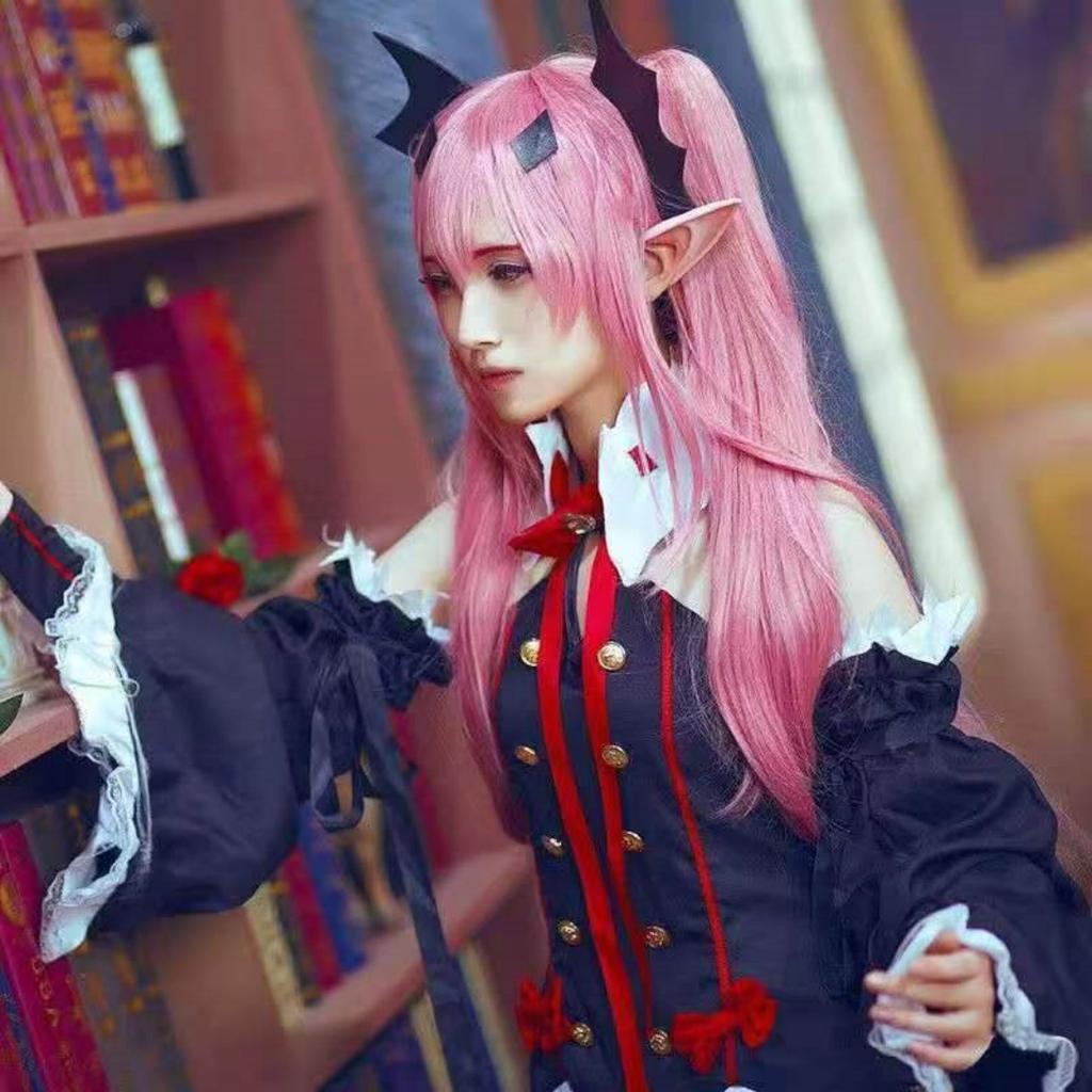 Seraph Of The End Owari no Seraph Krul Tepes Cosplay Costume Uniform Wig Cosplay Anime Witch Vampire Halloween Costume For Women