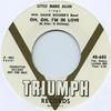 7inch Record LITTLE MARIE ALLEN, CHUCK BOOKER'S  - Oh, Oh, I'm In Love / Humdinger TRIUMPH603 Triumph US 1959 US Blues