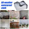 Klare Wasserdichte Schwerlastplane Regenfeste Abdeckung Gartenmöbelschutz Campingzeltzubehör für Terrassenpflanzen Hühnerstall