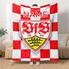 Custom Name Atletico Madrid Crest blanket for Couch & Bed, Plush Cozy Fuzzy Blanket Super Soft & Warm Blankets for Fall and Winter. 0908250