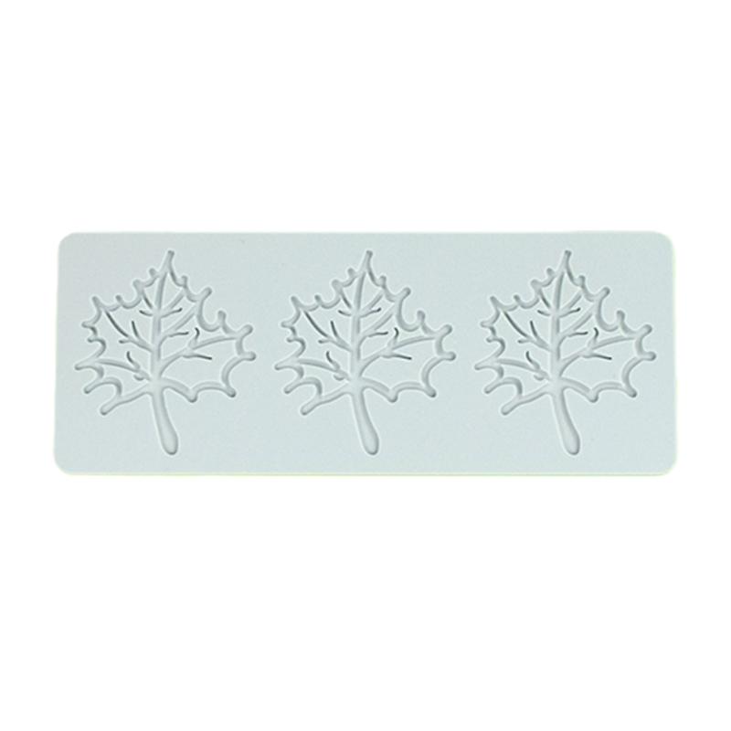 Silicone Baking Molds with Maple Leaf Shape for Creative Sugar Craft Cake Decorations for DIY Projects and Home Use