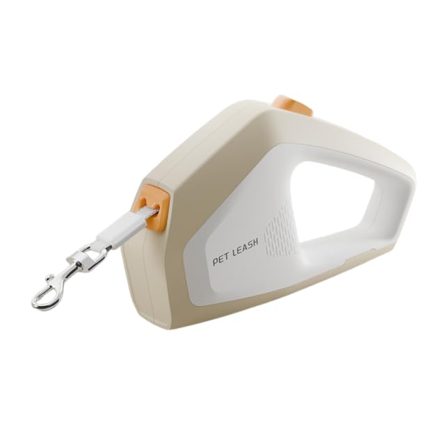 

Retractable Leash for Large 100kg Load Tape with Safety Suitable for Medium Dogs [Nemora] Dogs, Capacity, 5m, High-Strength Type, One-Touch Lock, (5M білий