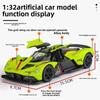 1:32 Martin Valkyrie Racing Car Alloy Car Diecast Model Sound Light Toy Model Display Ornaments Children's Toy Gift