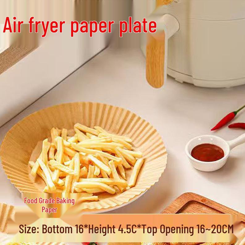 Extra Large Oil-Absorbing, High-Temp Resistant Air Fryer Paper Liners - Rectangular & Round