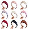 Retro Simple Fabric Women Hairband Elegant Anti Slip Hair Hoop Triangle Wide Edge Headband  Women