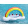 Inflatable Rainbow Cloud Drink Holder Floating Beverage Salad Fruit Serving Bar Pool Float Party Accessories Summer Beach Leisure Cup Bottle Holder Wa
