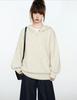 Unisex Hooded Knit Cardigan Jacket - Half-Button, Thick, Loose, Trendy Sweater for Autumn/Winter