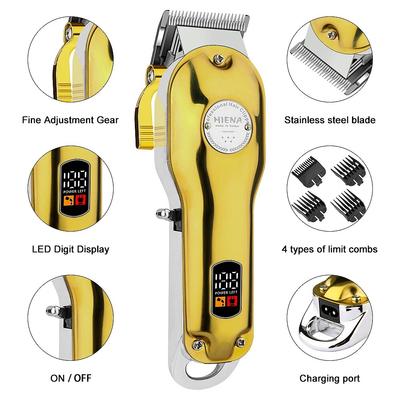 Máquina de cortar cabelo profissional para cães, aparador elétrico para tosa de animais de estimação, recarregável por usb, máquina de corte de cabelo de animais com baixo decibel