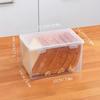 Refrigerator & Microwave Safe Food Storage Box - Heat-Resistant, Sealable Container for Bread, Lunch, and Fruit