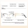Multi-color Cat-eye Glasses Women Fashion Metal Frames Anti-blue Light European American Style Color-changing Eyewear