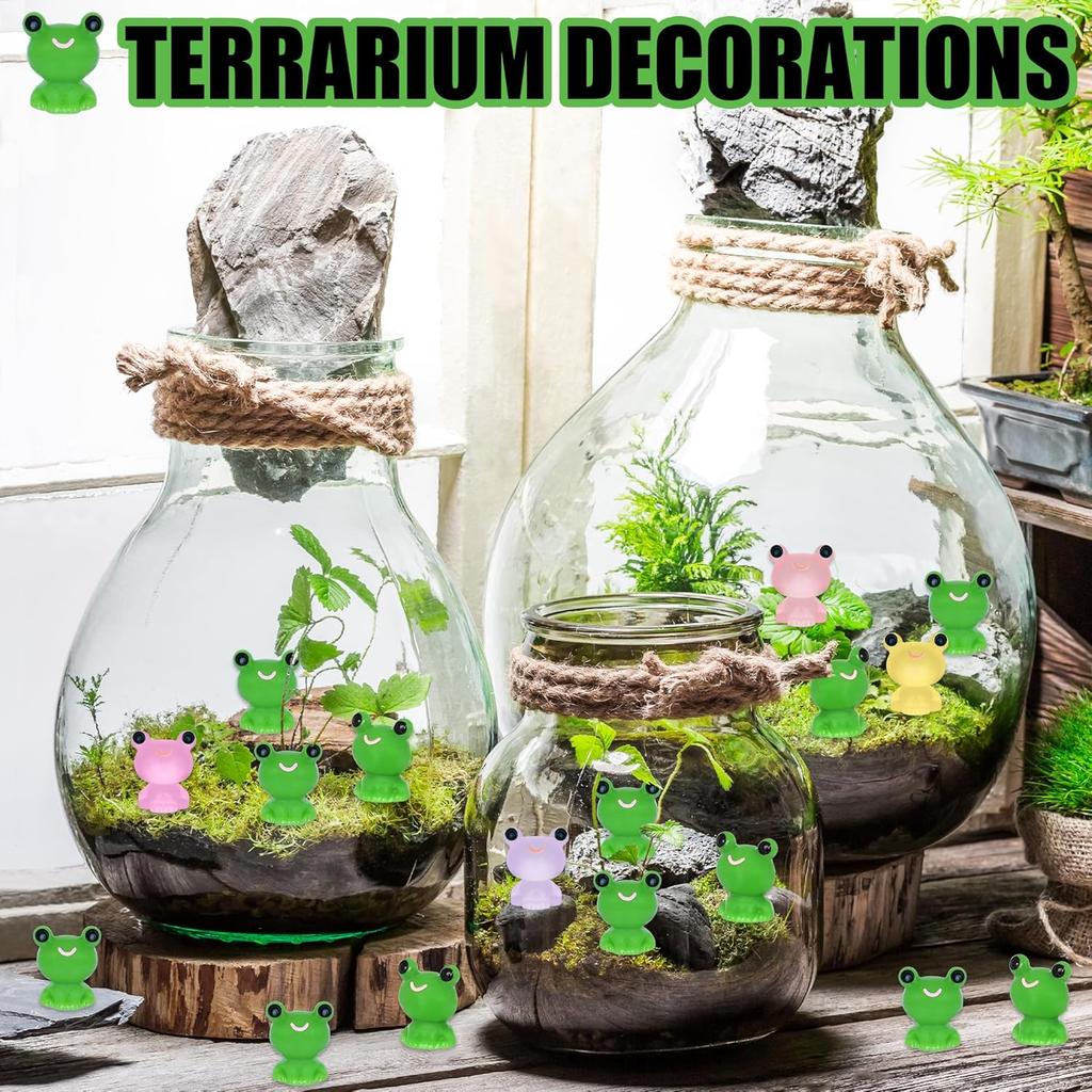 Non-Toxic Moss Micro Landscape Creative Cute Small Animal Frog Little Yellow Duck Doll Decoration Miniature Miniature Ornaments For Diy