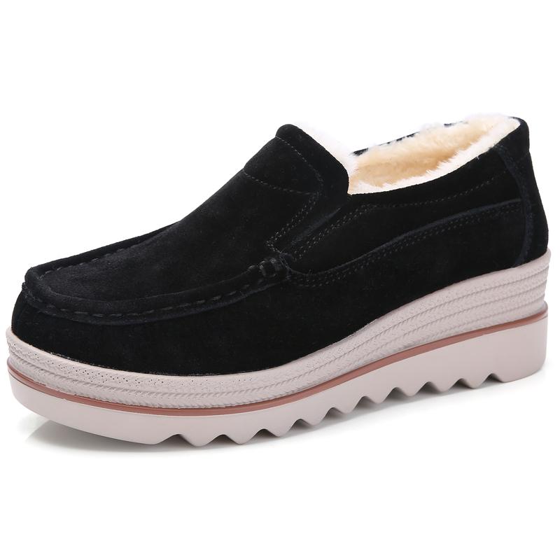 Jaro Podzim Dámské Baleríny Semišové Kožené Boty Dámské Mokasíny Sladké Střapce Nazouvací Platforma Mokasíny