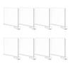 8 Pack Clear Acrylic Shelf Dividers, Wardrobe Organiser & Separator for Clothes, Towels and Bags, Tool-    Partition for Wooden Shelves (F