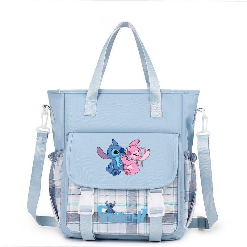 Lilo Stitch Kids Canvas Shoulder Bag With Colorful Print For Daily Use