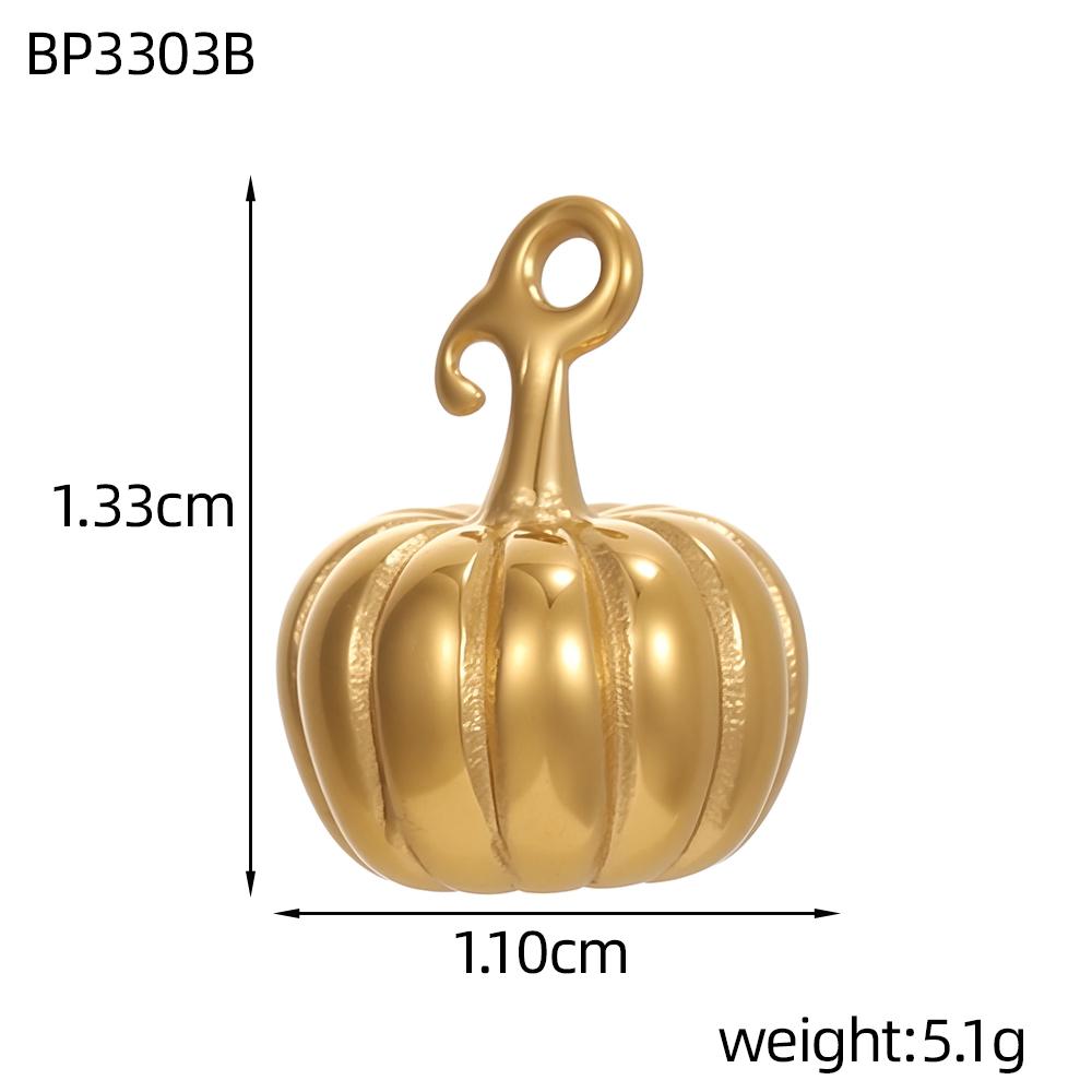 CARLIDANA Fruit Gold Plated Pineapple Avocado Strawberry Grape Pendant Stainless Steel Charms Accessories DIY Jewelry for Women