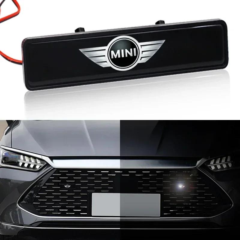 CAJ1 For Bmw Mini Car Decorative Light LED Front Hood Grille Emblem Badge Decor For MINI Cooper Countryman Clubman F54 F56 F55 F60 R6