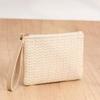 Women Girls Straw Clutch Purses Lightweight Summer Beach Mobile Phone Wallet Coin Change Pouch